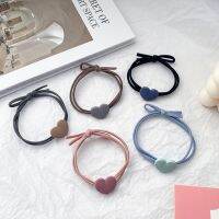 Love Hair Tie, ที่คาดผมแบบยืดหยุ่นสูงและเรียบง่ายที่คาดผมหัวใจแฟชั่นเชือกผมเครื่องประดับผม