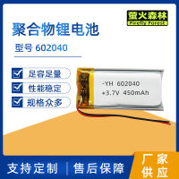 Polymer Lithium 602040 Battery 3.7V Lithium Battery Rechargeable Multi capacity Board and Cable