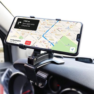 360 Degree Rotatable Car Clip Phone Holder Dashboard Phone Holder For iPhone Samsung Xiaomi Huawei Car Mobile Phone Holder