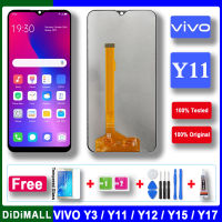 6.35 Original สำหรับ VIVO Y12/Y3/Y17จอแสดงผล LCD Touch Digitizer Assembly สำหรับ VIVO Y11/Y15/U3X/U10 2019ไม่มีกรอบ