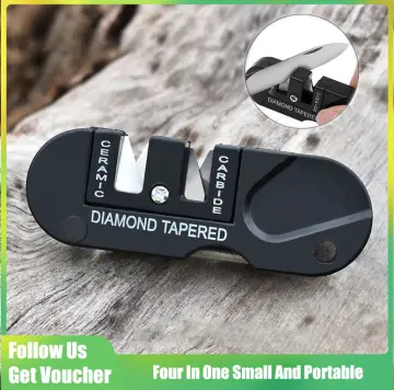 1pc Portable Edc Sharpening Tool Multi-functional Outdoor Tungsten Steel  Sharpening Rod Knife Sharpener