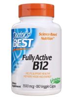 Doctors Best, Fully Active B12, 1,500 mcg, 180 Veggie Caps