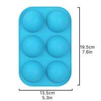 1/2/3/4ชิ้นซิลิโคนแม่พิมพ์เค้กสำหรับการทำช็อคโกแลตเค้กขนาดกลางกึ่งทรงกลมแม่พิมพ์อบแม่พิมพ์วุ้นมูสเครื่องมืออบ