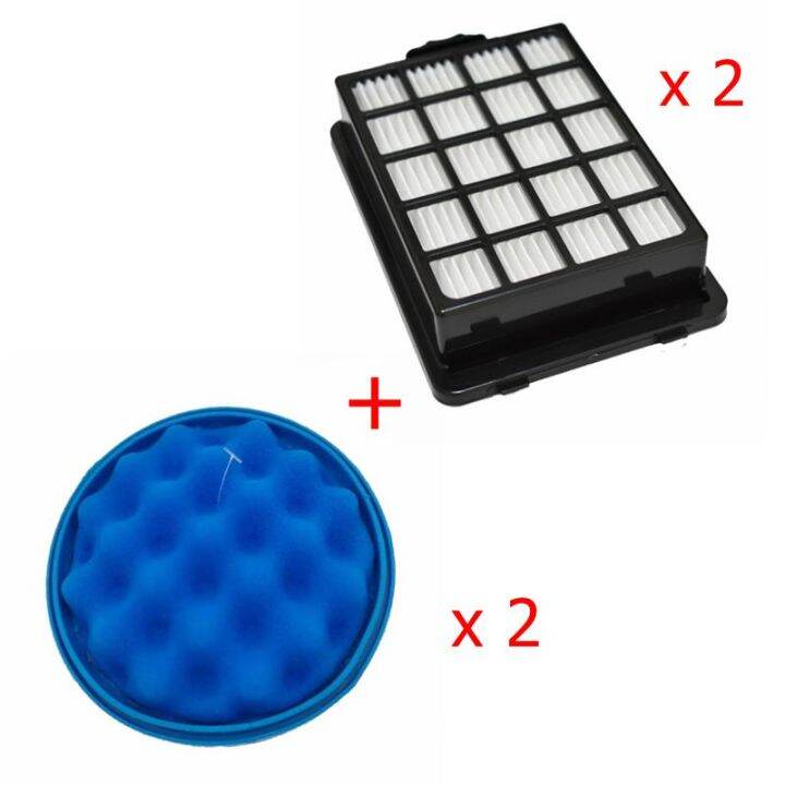 2 X Hepa Sponge Filter For Samsung Cyclone Force Sc21f50hd Sc15f50hu