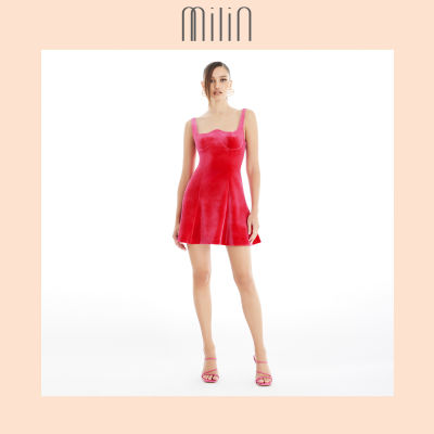 [MILIN] Inverted heart neckline structured bustier mini dress เดรสสั้นมีโครงทรงรูปหัวใจกลับด้าน / Charm Dress