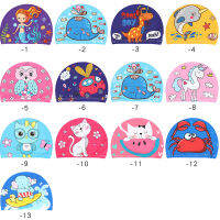 Children Kids Elastic Fabric Cartoon Swimming Cap Swiming Pool Water Sport Protect Ears Hat Swim Bathing Hats Caps Boys GirlsTH