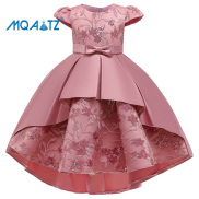 Đầm Bé Gái MQATZ 2-8 Tuổi Đầm Thêu Hoa Đuôi Cá Dự Tiệc Sinh Nhật Không Tay