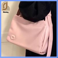 NICOLEY สีทึบทึบ กระเป๋าสะพายไหล่แบบสั้น หนังพียู จุได้มาก กระเป๋า Crossbody แฟชั่นสำหรับผู้หญิง ถุงใต้วงแขน สำหรับผู้หญิง