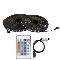 5V RGB LED Strip LightUSB 5 V PC TV Backlight5050 50cm - 5 M 5 V Volt USB Led StripRGB Lights Lamp Tape Diode Ribbon