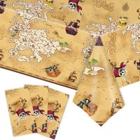 ◇❧ Pirate Treasure Map Disposable Birthday Party Tablecloth Decoration Treasure Hunt Table Cloth Baby Shower Boy Kids Home Supplies