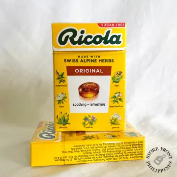 Ricola Cranberry Swiss Herb Lozenges Sugar Free Candy Soothing Refreshing  40g.