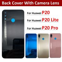 New For Huawei P20 Lite Pro Back Battery Cover Rear Glass Door Housing Case Battery Cover With Camera Lens