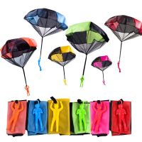 Kids Hand Throwing Parachute Toy For Childrens Educational Parachute With Figure Soldier Outdoor Fun Sports Play Game