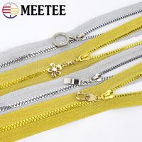 2/5Pcs Meetee 60cm 5# Gold Silver Open-end Resin Zipper for Sewing Coat Down Jacket Bag Zippers DIY Tailor Accessories ZA407 Food Storage  Dispensers