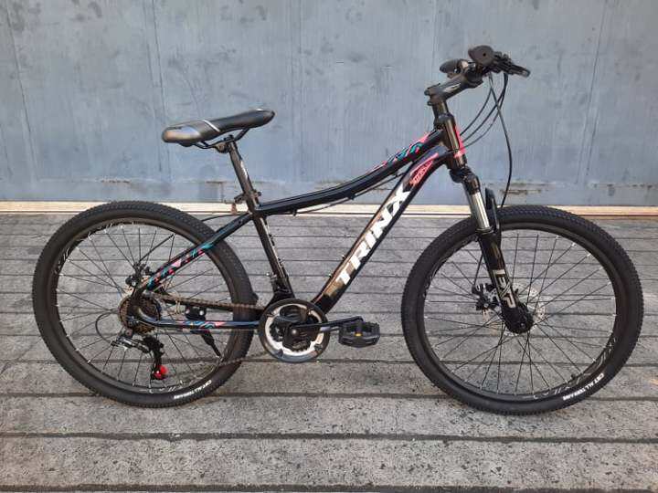 𝐓𝐑𝐈𝐍𝐗 𝐍𝟏𝟎𝟒 𝐋𝐚𝐝𝐢𝐞𝐬 Bike 𝟐𝟒𝐞𝐫 Alloy Mountain Bike | Lazada PH