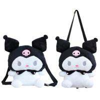 LEMONG การ์ตูนคาวาอิคิตตี้แยมหายใจไม่ออกของเล่น Pochacco อนิเมะ Mymelody กระเป๋าเป้กำมะหยี่ Kuromi กระเป๋าตุ๊กตาสะพายไหล่