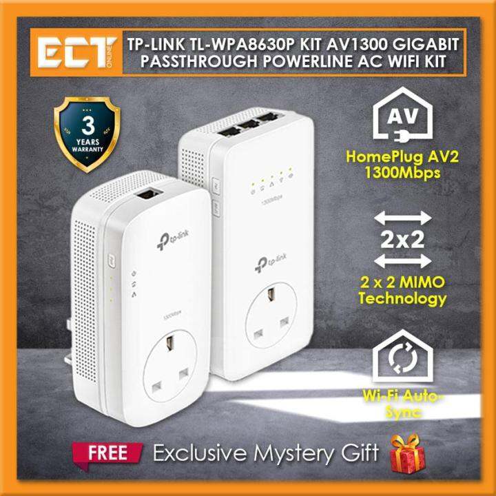 TPLink TLWPA8630P KIT AV1300 Wireless Dual Band Gigabit Passthrough