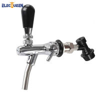 ก๊อกน้ำเบียร์และก๊อกน้ำแบบปรับได้พร้อมชุบโครเมี่ยม,เบียร์ Homebrewing Tap พร้อม Ball Lock