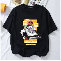 เสื้อยืดพิมพ์ลาย super mario cart bros t-shirt women clothes short sleeves round neck 100% cotton baju wanita perempuan labuh S-5XL