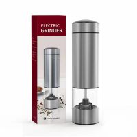 Automatic Salt Pepper Grinder Electric Spice Mill Grinder Seasoning Adjustable Coarseness Kitchen Tools Grinding