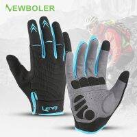 ☂ NEWBOLER Cycling Gloves Full Finger Gloves MTB Bicycle Sports Gloves Men Women Spring Autumn Gym Motorcycle Gloves