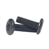 10/20 buah M5 M6 M8 hitam hipotenuse kepala datar Hex Drive sekrup bawah sisi sekrup furnitur