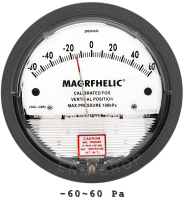 -60-0-60 PA เกจวัดแรงดัน  MAGRFHELIC | Differential Pressure Gages ใช้วัดได้ทั้งแรงดันบวกและลบ  สำหรับห้องแยกโรค ห้องผ่าตัด ,พร้อมสายยางคุณภาพดี และฟิตติ้ง