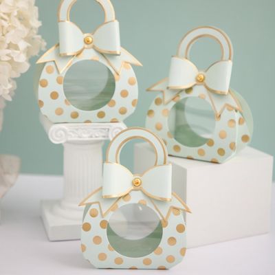 【YF】﹍  5Pcs Bow for Baby Shower Paper Chocolate Wedding Favours Boxes