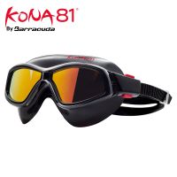 Barracuda KONA81 Swimming Goggles Open Water Mirror Curved Lenses Anti-Fog UV Protection Triathlon For Adults K934 Goggles