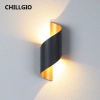 CHILLGIO Waterproof Led Wall Lamp Aluminum Corridor Outdoor IP65 Modern Lighting Bathroom Ho Bedroom Home Indoor Decor Light