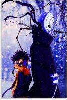 วอลเปเปอร์รูปนารูโตะอะนิเมะ Uchiha Obito ภาพวาดผืนผ้าใบตกแต่งศิลปะบนผนังห้องนั่งเล่นโปสเตอร์ภาพวาดตกแต่งห้องนอน12x18inch30x45cm