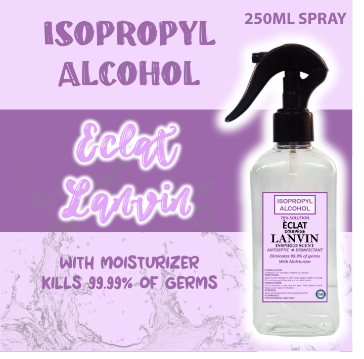 Ec Lat Lanvin 250ml Spray 70 Isopropyl Alcohol With Moisturizer Lazada Ph 8724