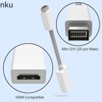 Nku Mini DVI Male To HDMI-Compatible Female Cable Adapter Monitor Video Transmission Converter 1080P for Macbook IMac PC Adapters Adapters