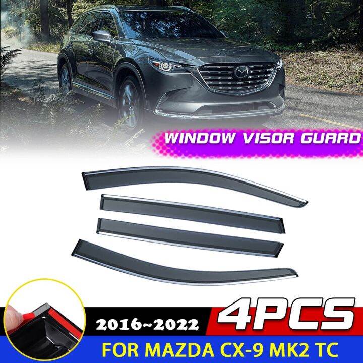 Car Windows Visor For Mazda CX-9 CX9 MK2 TC 2016~2022 Awnings Sun Rain ...