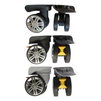 2 Pieces Suitcase Wheels Swivel Casters 360 Degree Rotation Wear Resistant Heavy Duty Universal Load Bearing Luggage Mute Wheel