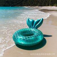 【health】 70/90/110 Mermaid Swimming Ring Adult Inflatable Swimming Ring Swimming Pool Floating Beach Part Rubber Ring