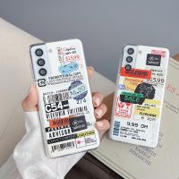 เคสโทรศัพท์มือถือแบบนิ่ม TPU ลายฉลากตลก สําหรับ Samsung Galaxy S22 Plus S21 Ultra S23 Note 20 A14 A23 A34 A54 A22 A32 A13 5G