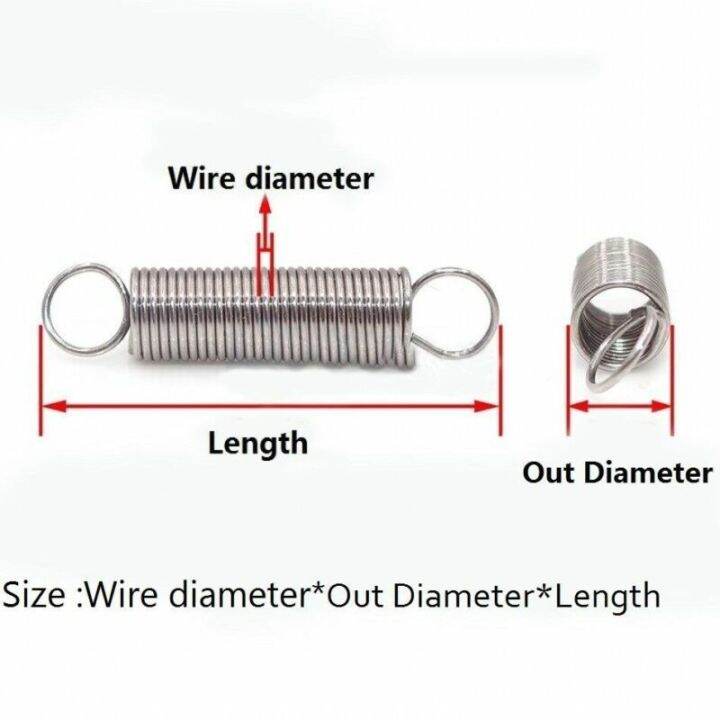 worth-buy-สปริงขยายที่ปริงขดรับแรงดึงเส้นผ่านศูนย์กลางลวด1-4mm-od-9มม-10มม