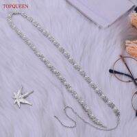 TOPQUEEN S47 Crystal Pearl Chain Bride Bridesmaid Wedding Belt Ladies Party Dress Skirt Fashion Show Exquisite Accessories Belt