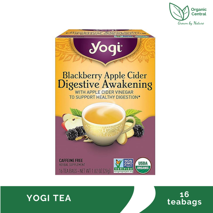 Yogi Blackberry Apple Cider Digestive Awakening Tea 16 tea bags Lazada PH