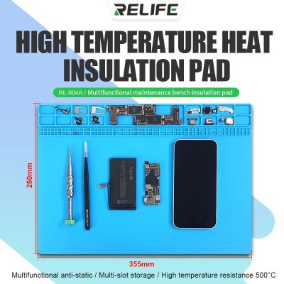 แผ่นกันความร้อนสำหรับงานเชื่อม BGA แผ่น RL-004A 16นิ้วสำหรับเครื่องเชื่อมเหล็กซ่อมโทรศัพท์แผ่นซิลิโคน