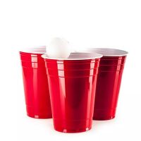 แก้วแดง แก้วอเมริกันปาร์ตี้  แก้วปาร์ตี้ แก้วพลาสติกสีแดง RED CUP PARTY  16oz. เซ็ต  ส่งฟรี มีเก็บปลายทาง10,20,50 ใบ