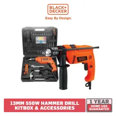 Black+Decker Hammer Drill and Grinder TP555G720-B1 Combo, Power Tools, Power and Hand Tools, Abenson Hardware