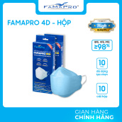 Combo 2 hộp khẩu trang y tế cao cấp kháng khuẩn 3 lớp Famapro 4D KF94 DẠNG