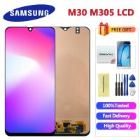 【♘COD Free Cas♘】 jing0saf 6.4 จอแสดงผลสำหรับ Samsung Galaxy M30 M305f อะไหล่จอแสดงผล Lcd ที่มีหน้าจอสัมผัส Digitizer ประกอบสำหรับ Samsung M30 Lcd