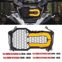 ไฟฉายคาดศีรษะป้องกันไฟหน้ารถยนต์สำหรับ BMW R1250GS R1200GS ADV 2014-2020อุปกรณ์ป้องกันฝาครอบป้องกันกระจังหน้าไฟตัดหมอกสำหรับ BMW R1200GS R1250GS ADV-