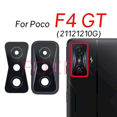 สำหรับ POCO F4 GT กระจกกล้องถ่ายรูปหลังกับกรอบเฟรมอะไหล่ + สติกเกอร์กาว21121210G