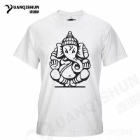 Yuanqishun Boutique T-Shirt Indian Divine Elephant Design T Shirt Men Printed Tops Tee Cool Fashion Novelty Style Tshirt