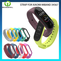 ฐานสร้อยข้อมือซิลิโคนสำหรับวง Xiaomi Mi 3 4 5 6 7สายยืดกีฬาสำหรับวง Xiaomi Mi 3 4 Miband 5 Miband 6 Miband 7