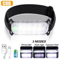 【lz】✳♤  Portátil led headlamps cob cabeça lâmpada lanterna usb recarregável cabeça da tocha com 3 modos à prova dwaterproof água de acampamento ao ar livre faróis